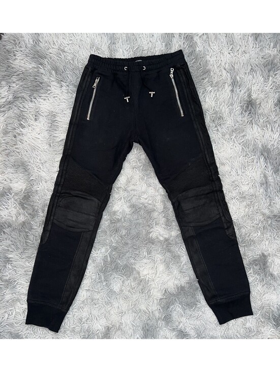 Balmain Other - Balmain Biker Suede Leather Jog Jeans